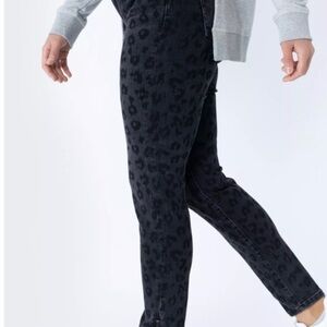 Mos Mosh black animal print skinny jeans size 27